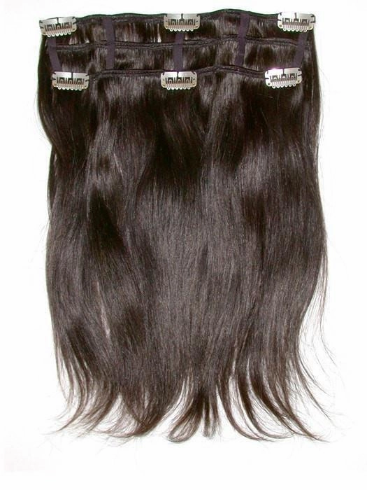 16" Human Hair Clip In Extensions (2 Piece) | CLOSEOUT
