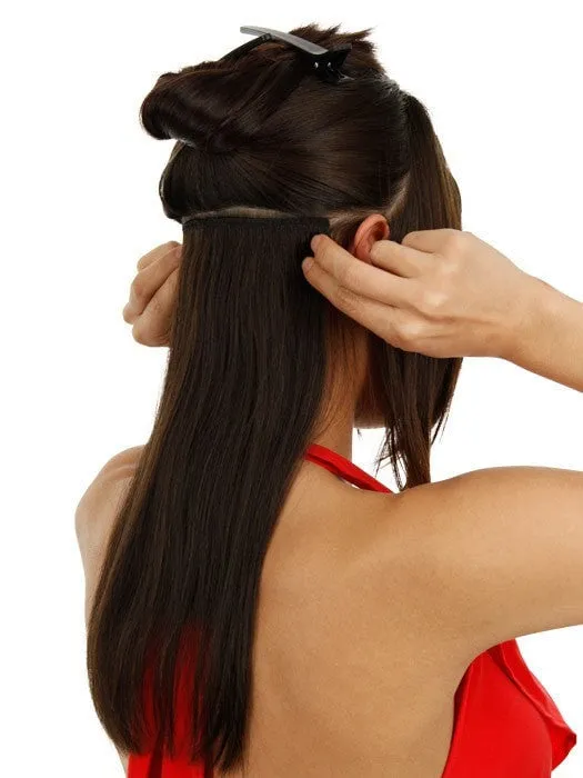16" Human Hair Clip In Extensions (2pc) | Discontinued