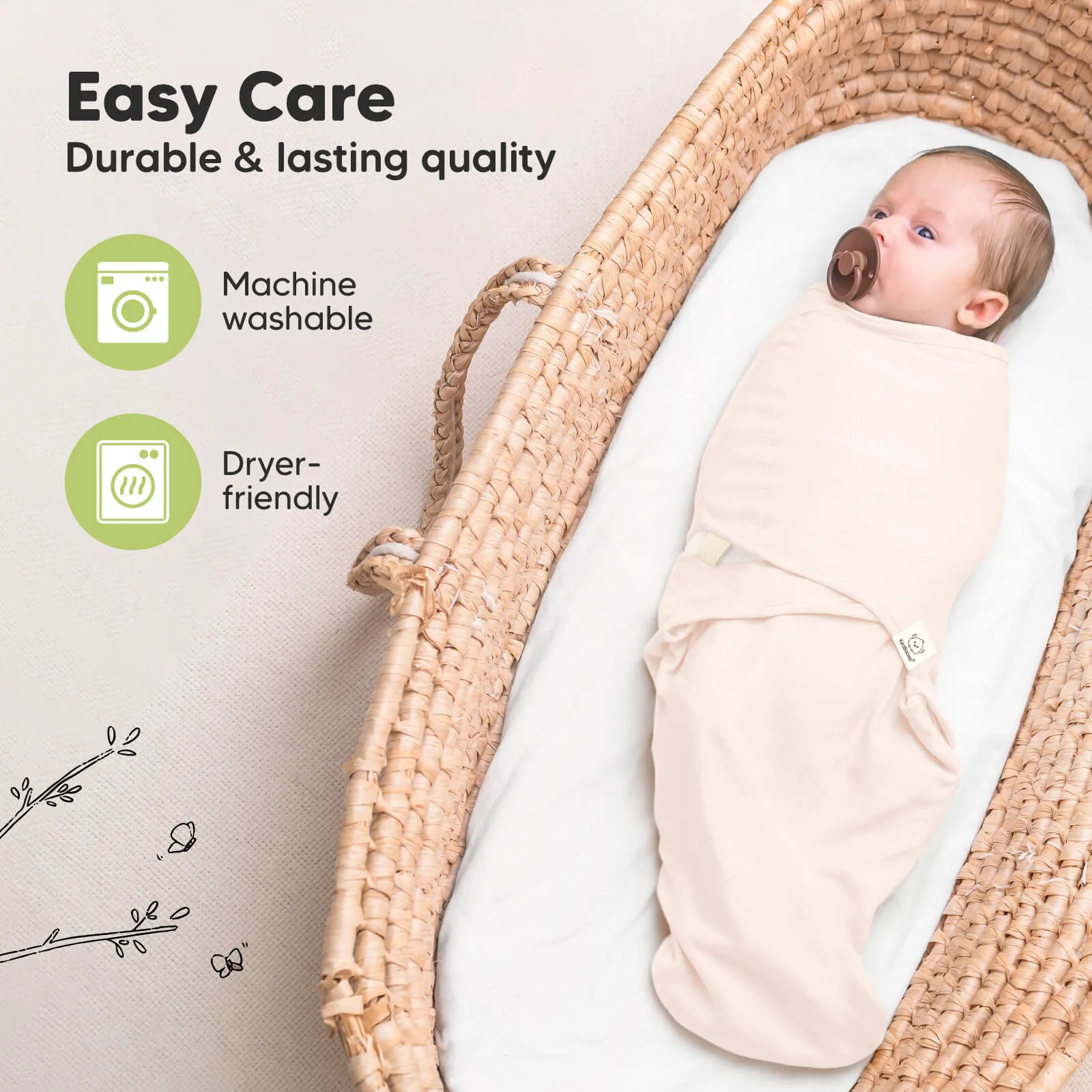 3-Pack Soothe Swaddle Wraps (Angelic)