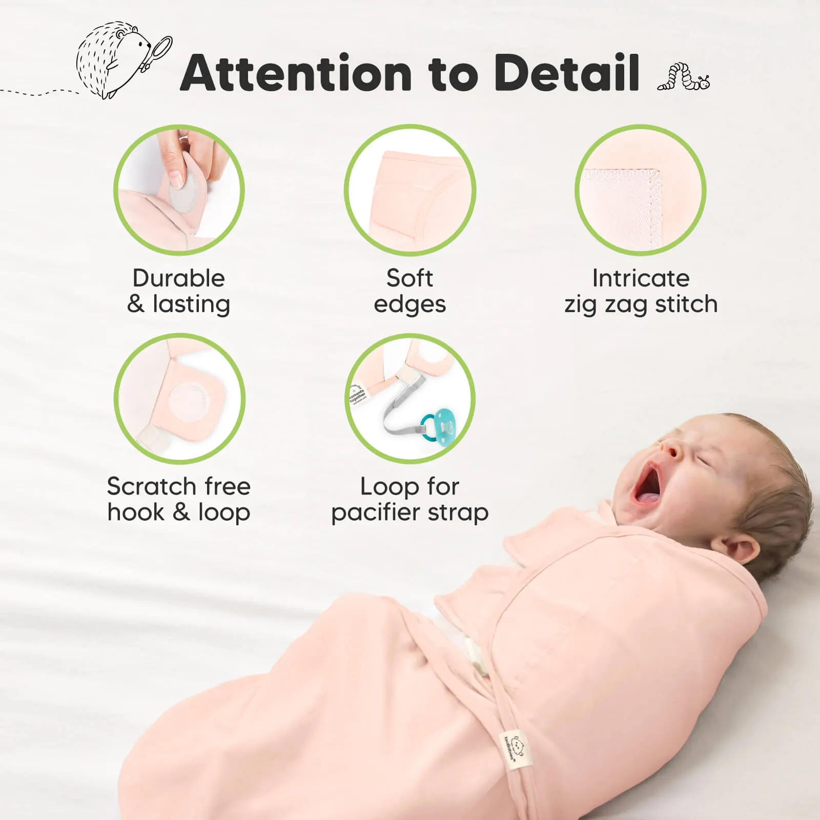 3-Pack Soothe Swaddle Wraps (Angelic)