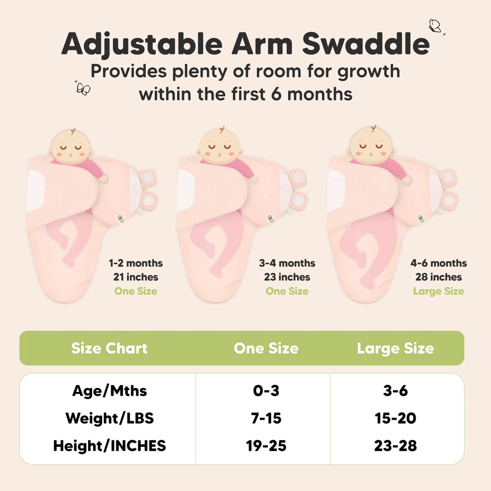3-Pack Soothe Swaddle Wraps (Angelic)
