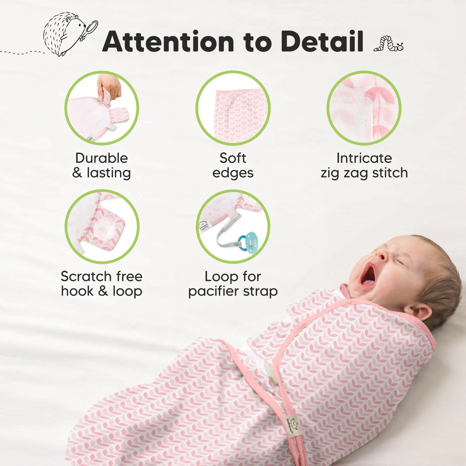 3-Pack Soothe Swaddle Wraps (Blossom)