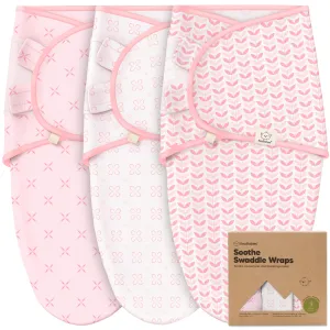 3-Pack Soothe Swaddle Wraps (Blossom)