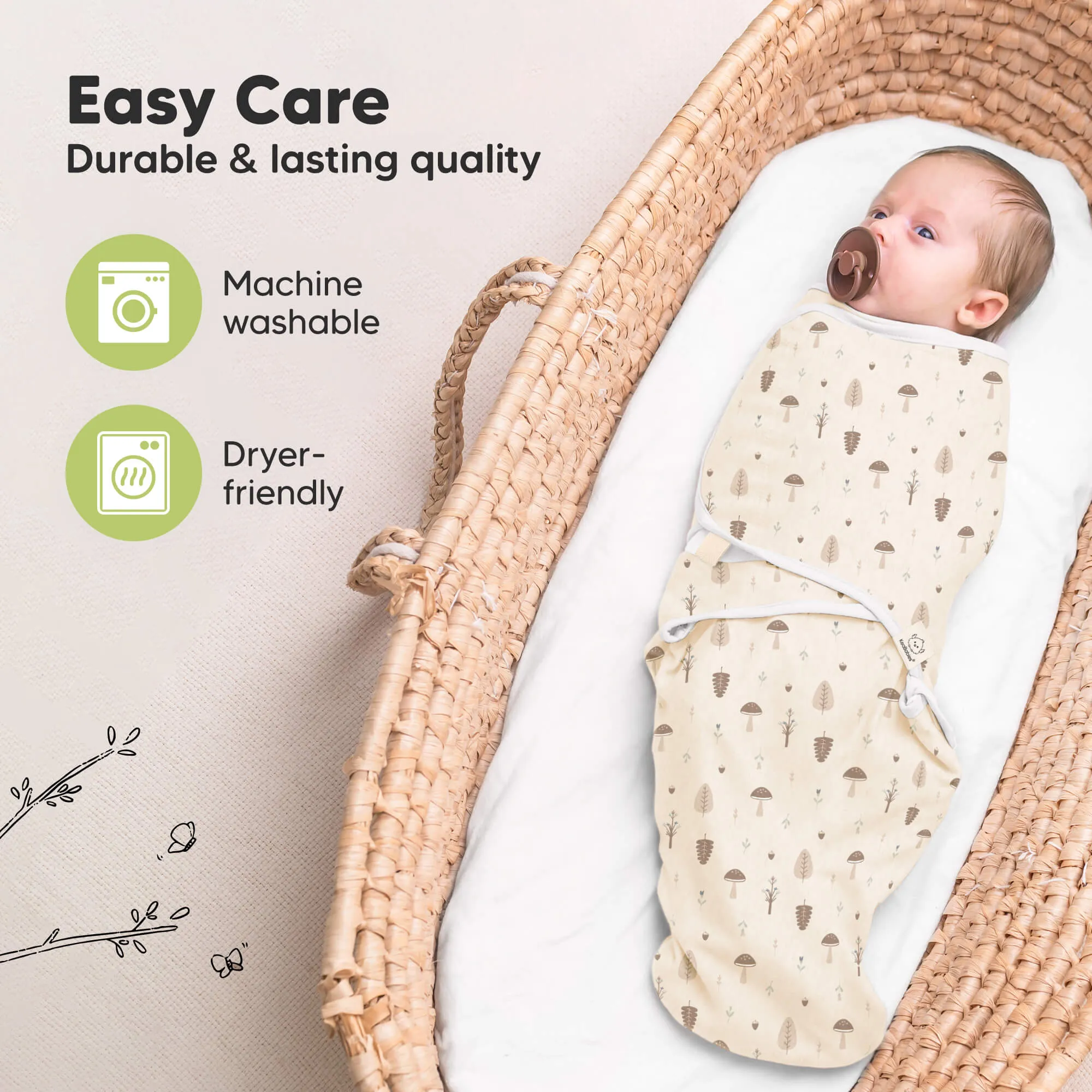 3-Pack Soothe Swaddle Wraps (Dino Ridge)