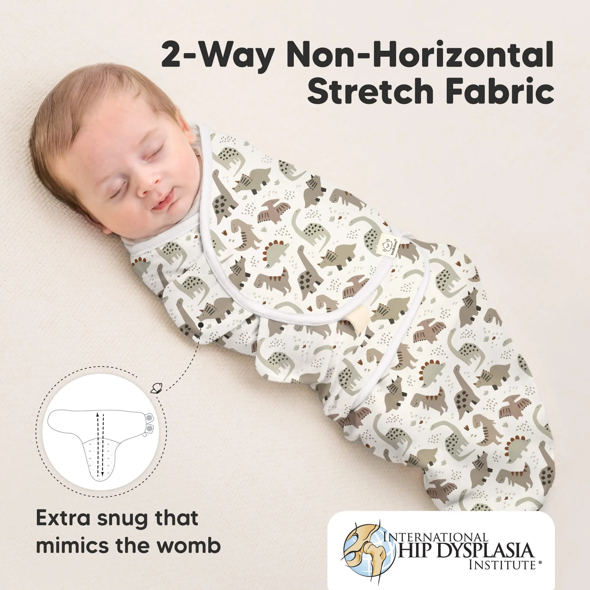 3-Pack Soothe Swaddle Wraps (Dino Ridge)