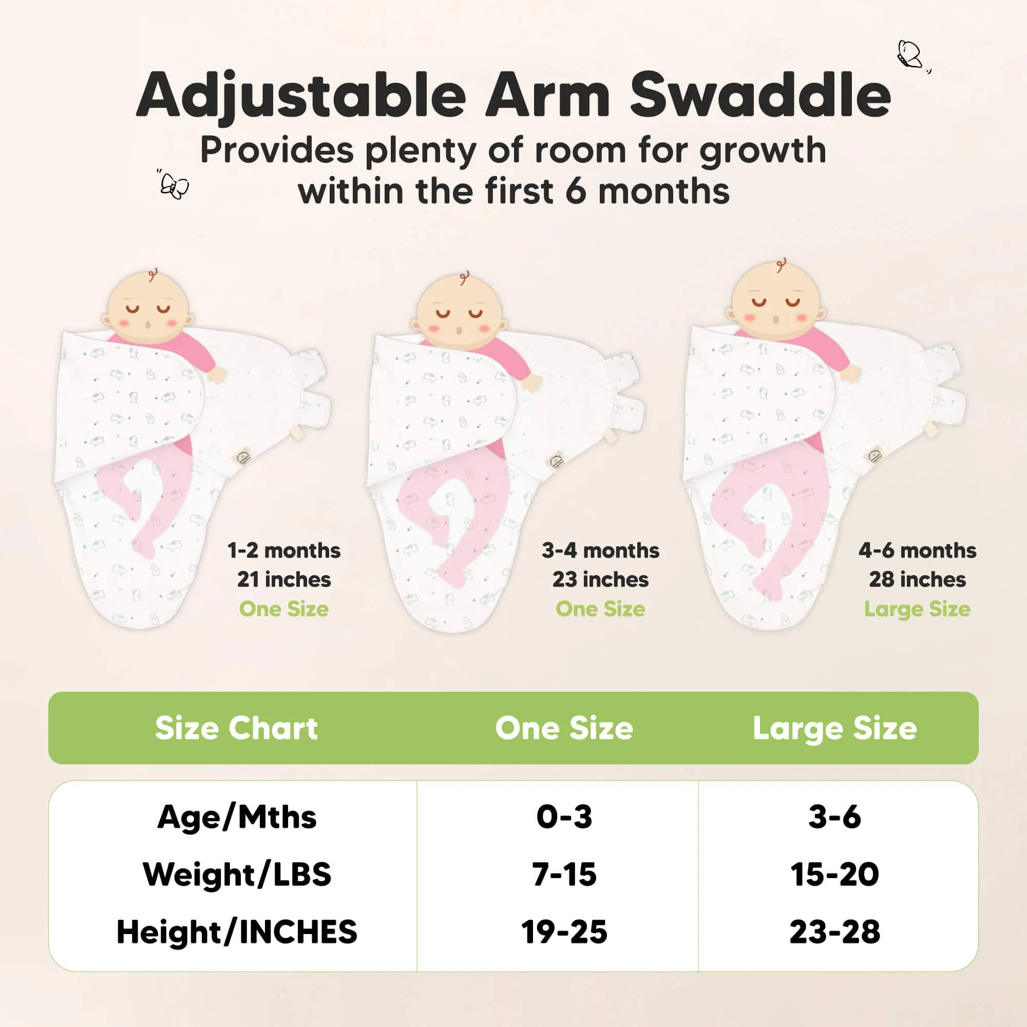 3-Pack Soothe Swaddle Wraps with Knot Hats (Bunnies)