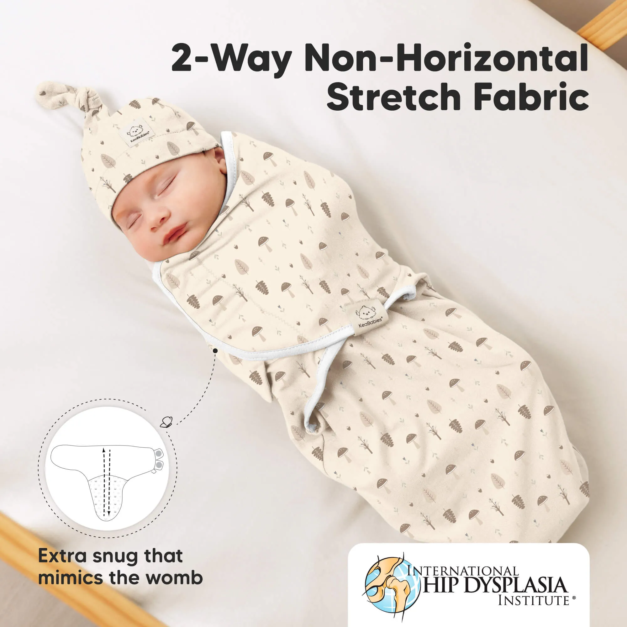 3-Pack Soothe Swaddle Wraps with Knot Hats (Nibbles/Bruce)