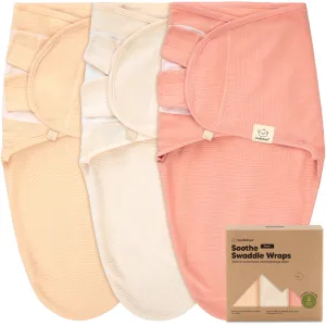 3-Pack Soothe (Wren) Swaddle Wraps (Salmon)