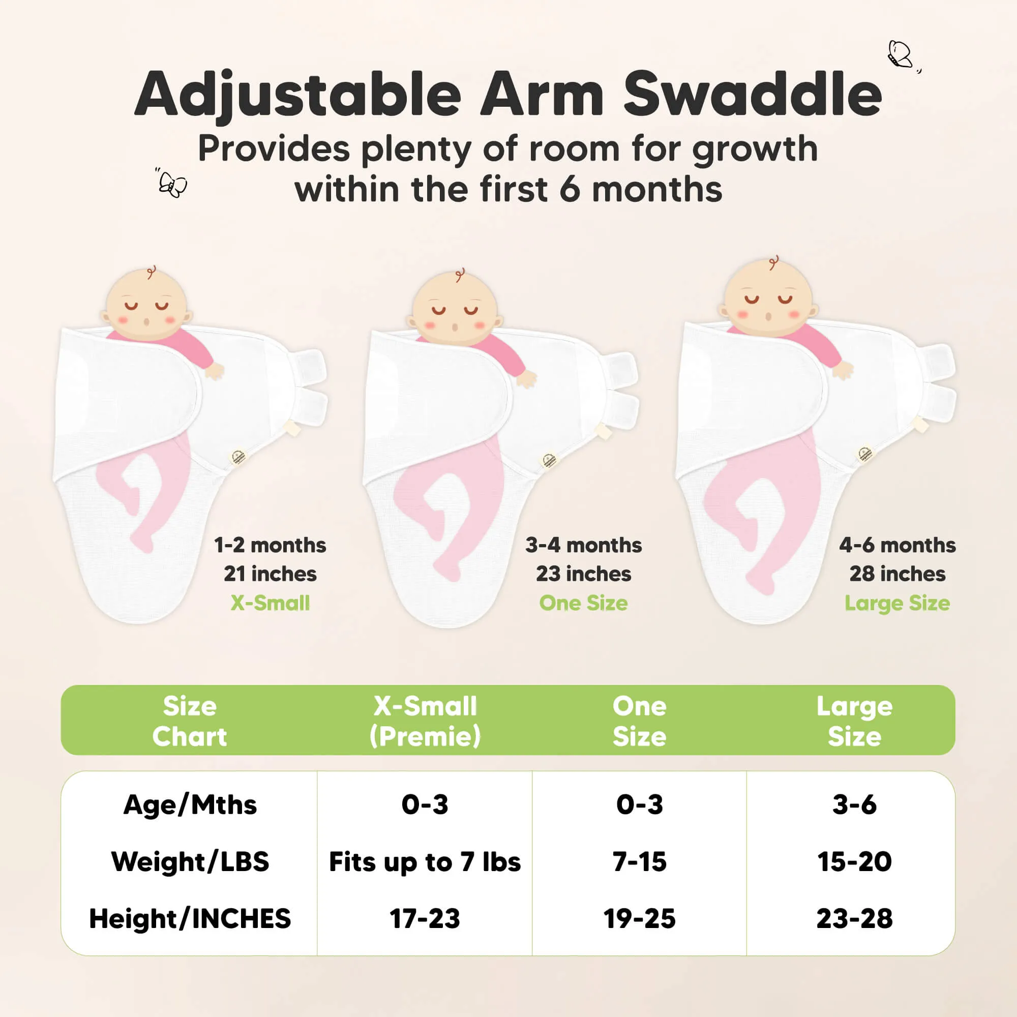 3-Pack Soothe (Wren) Swaddle Wraps (Soft Lilac)