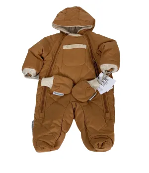 7 A.M. Enfant Benji Snowsuit Bebe, 3-6 Months, Cognac