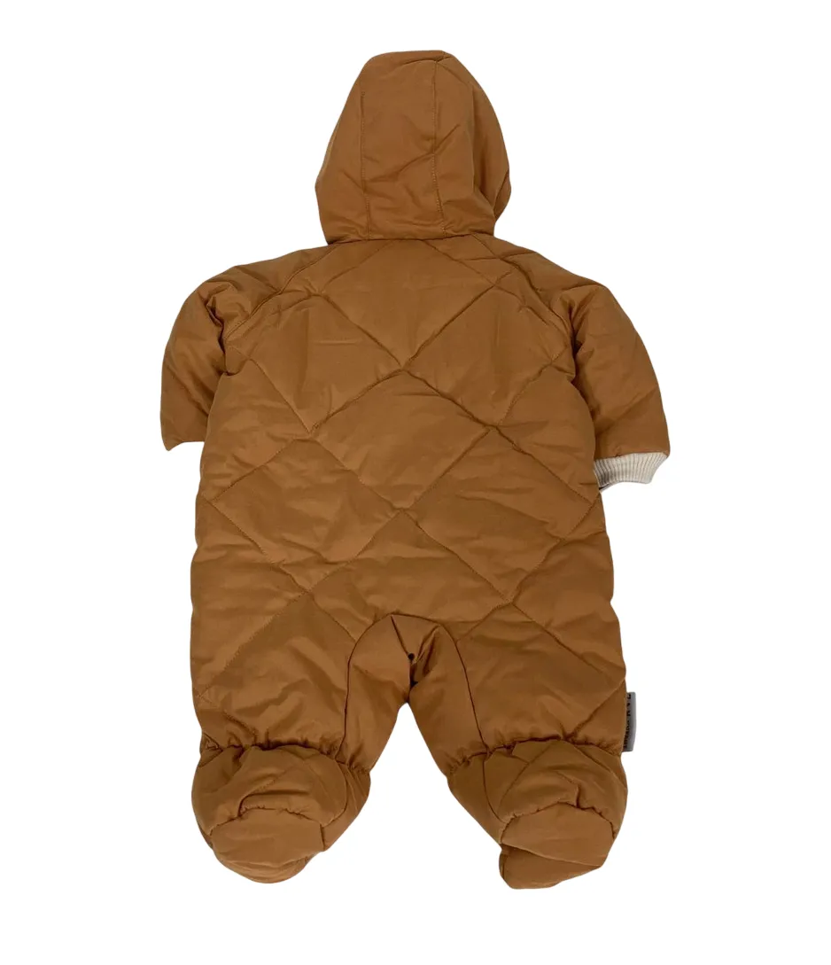 7 A.M. Enfant Benji Snowsuit Bebe, 3-6 Months, Cognac