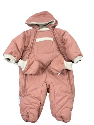 7 A.M. Enfant Benji Snowsuit Bebe, 3-6 months, Rose Dawn