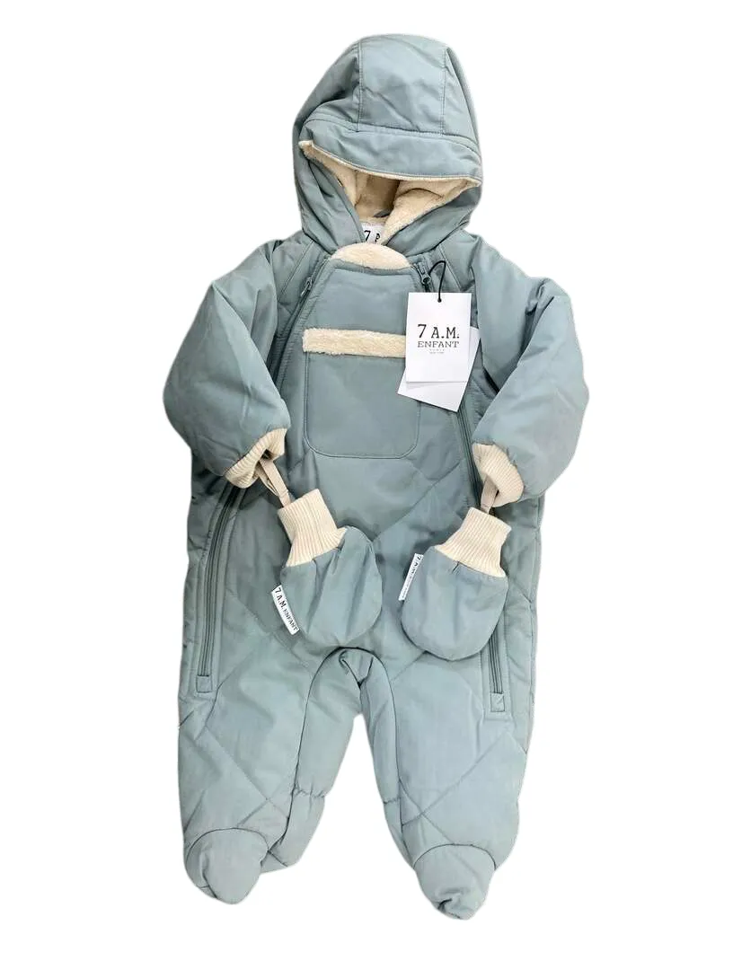 7 A.M. Enfant Benji Snowsuit Bebe, 6-12 months, Mirage