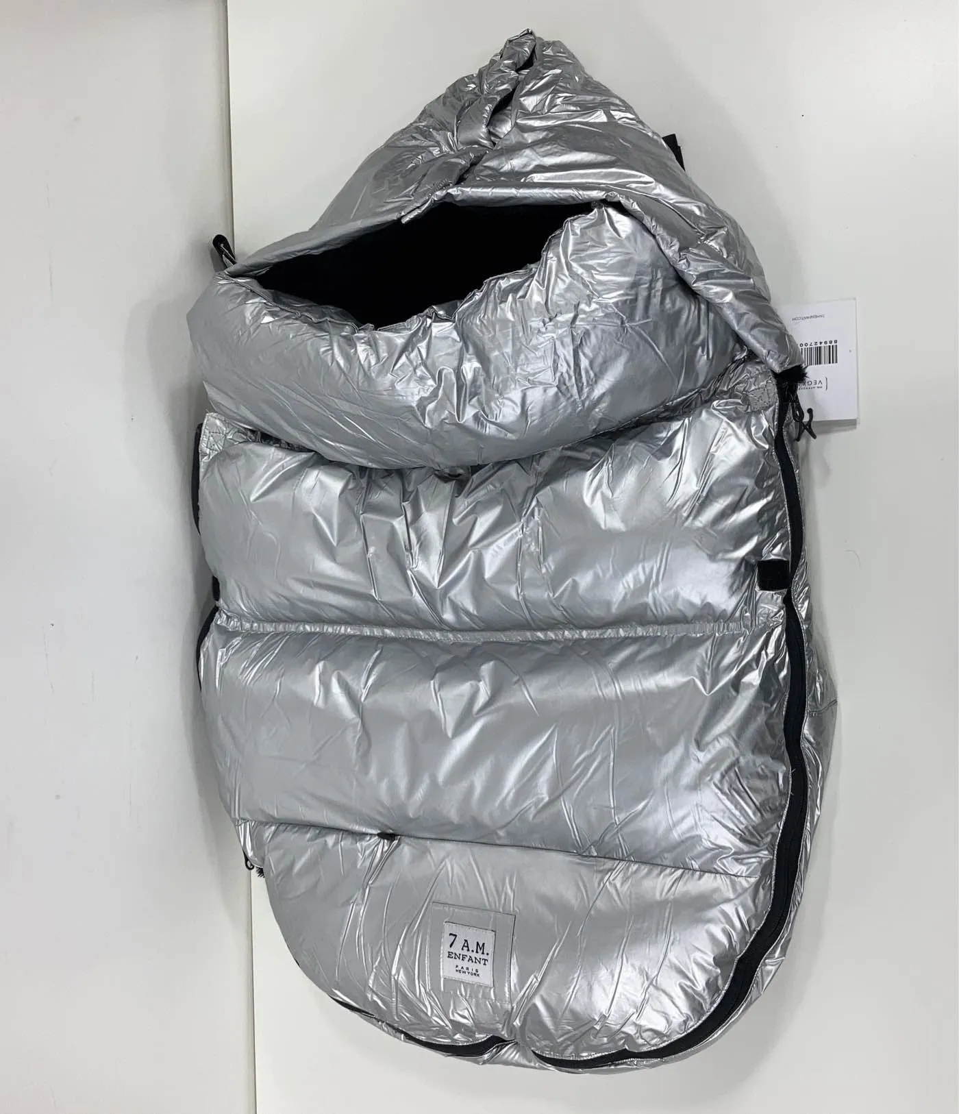 7 A.M. Enfant GlacierPOD Stroller and Car Seat Footmuff, Silver