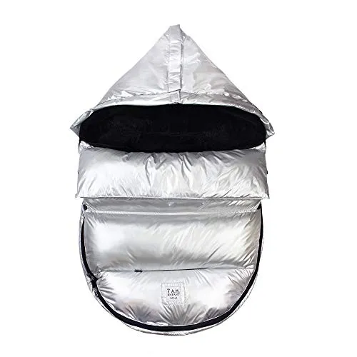 7 A.M. Enfant GlacierPOD Stroller and Car Seat Footmuff, Silver