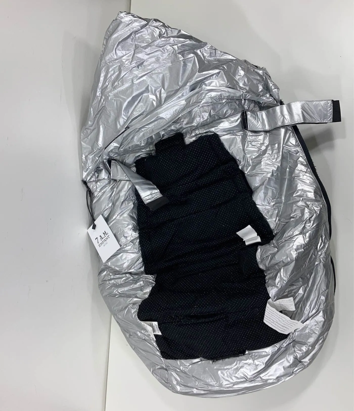 7 A.M. Enfant GlacierPOD Stroller and Car Seat Footmuff, Silver