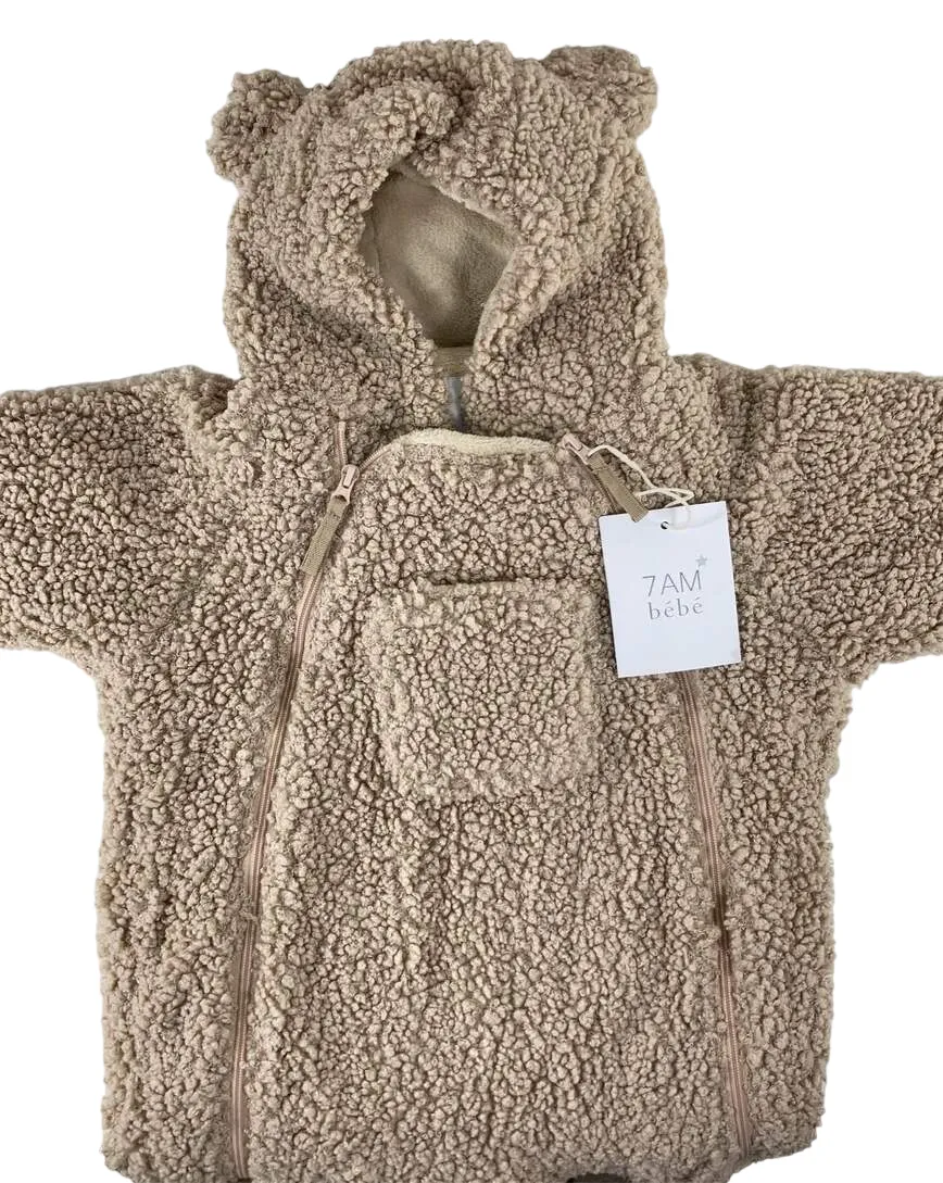 7 A.M. Enfant	Teddy Jumpsuit Bebe, Oatmeal, 3-6 months