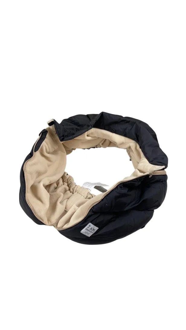 7 A.M. Enfant Tundra Car Seat Cocoon, Black Faux Fur