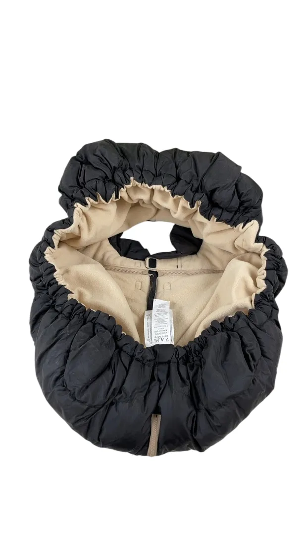 7 A.M. Enfant Tundra Car Seat Cocoon, Black Faux Fur