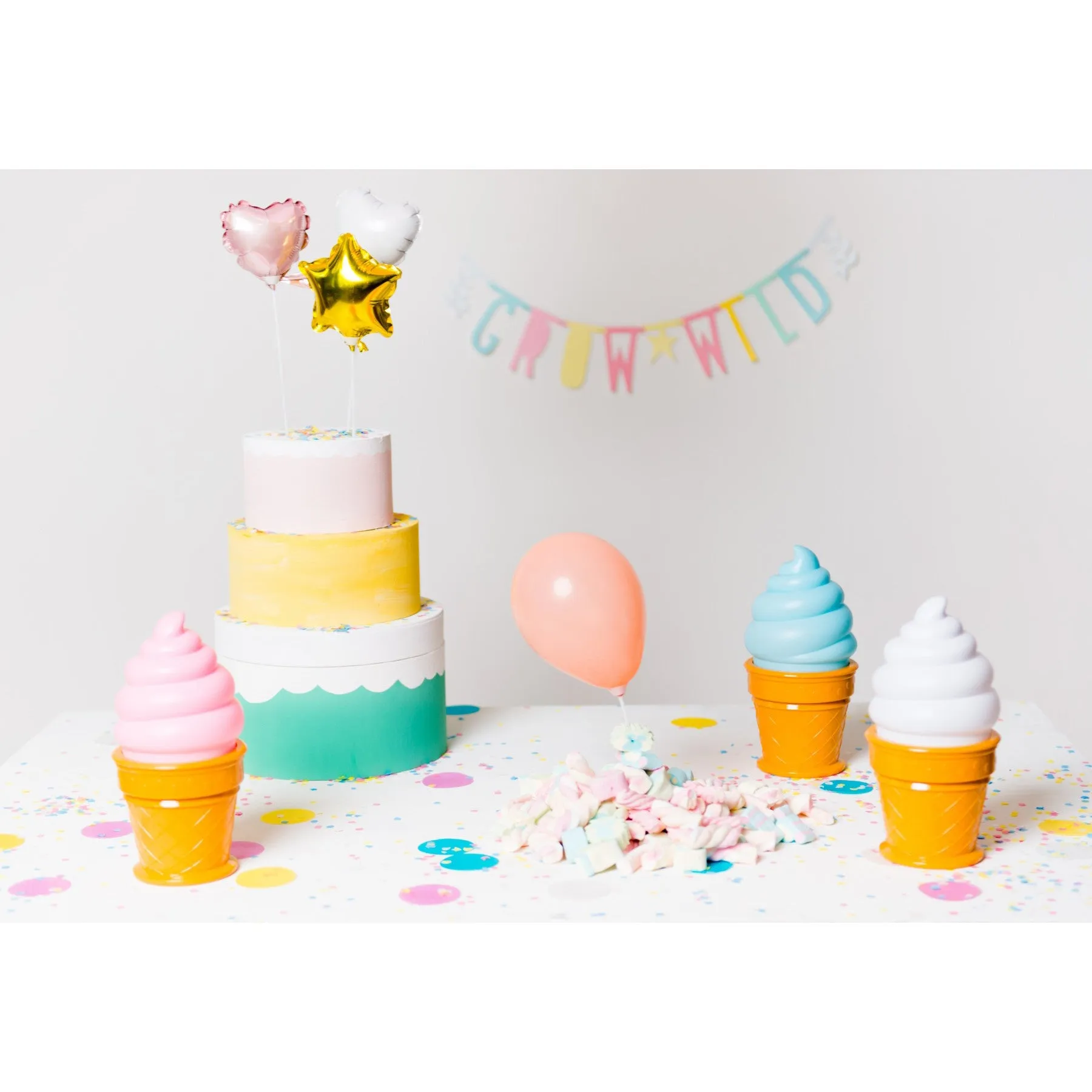 A Little Lovely Company Ice Cream Light White