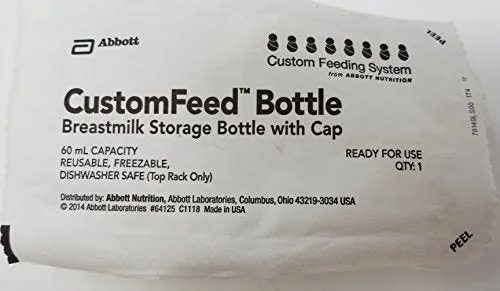 Abbott CustomFeed Breastmilk Storage Bottles With Nipples