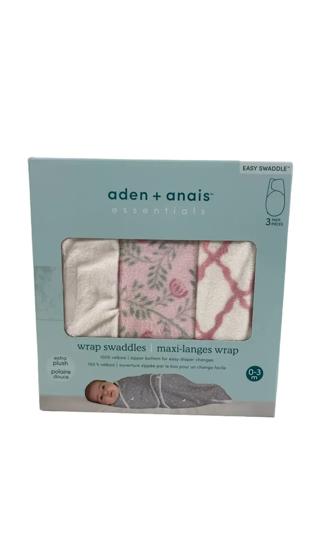 Aden   Anais Essentials Easy Wrap Swaddle, 3 Pack, Arts and Crafts, Small (0-3 Months)