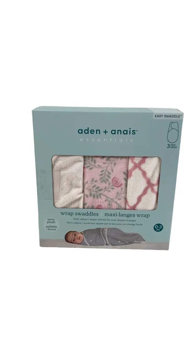 Aden   Anais Essentials Easy Wrap Swaddle, 3 Pack, Arts and Crafts, Small (0-3 Months)