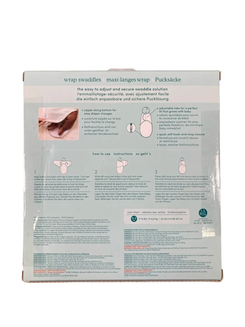Aden   Anais Essentials Easy Wrap Swaddle 3 Pack, Grey, Small (0-3 Months)