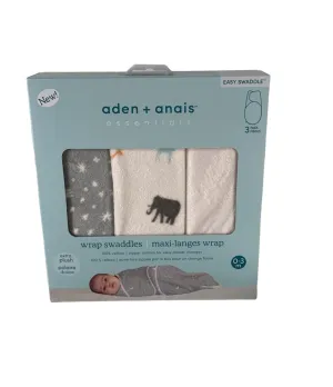 Aden   Anais Essentials Easy Wrap Swaddle 3 Pack, Wild Prairie, Small (0-3 Months)