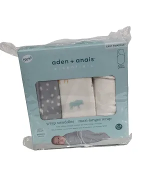 Aden   Anais Essentials Easy Wrap Swaddle 3 Pack,  Wild Prairie, Small (0-3 Months)