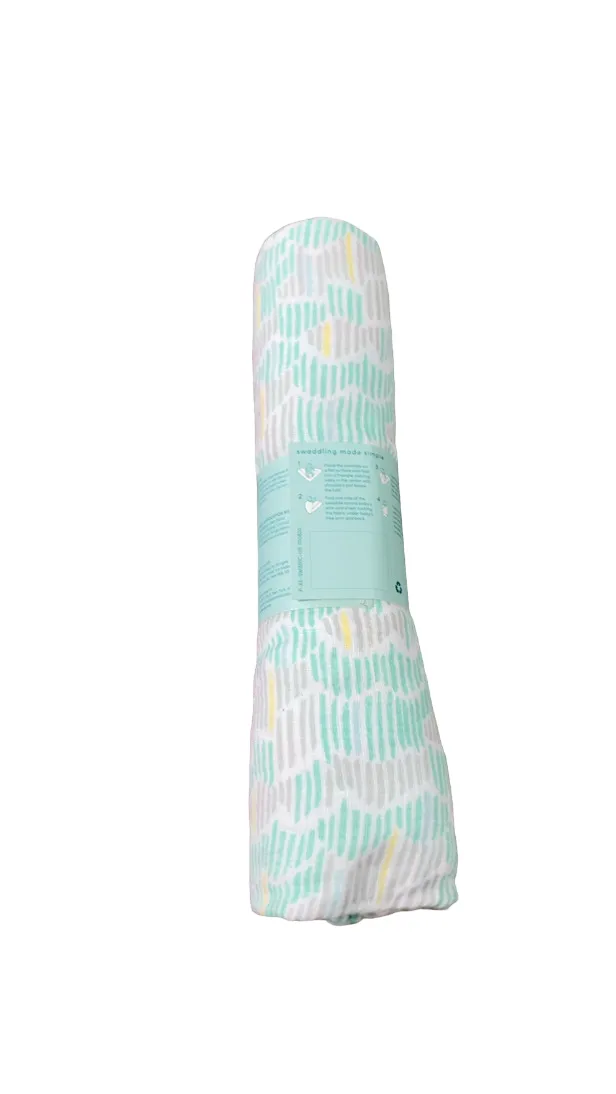 Aden   Anais Swaddle Blanket, Green Stripes