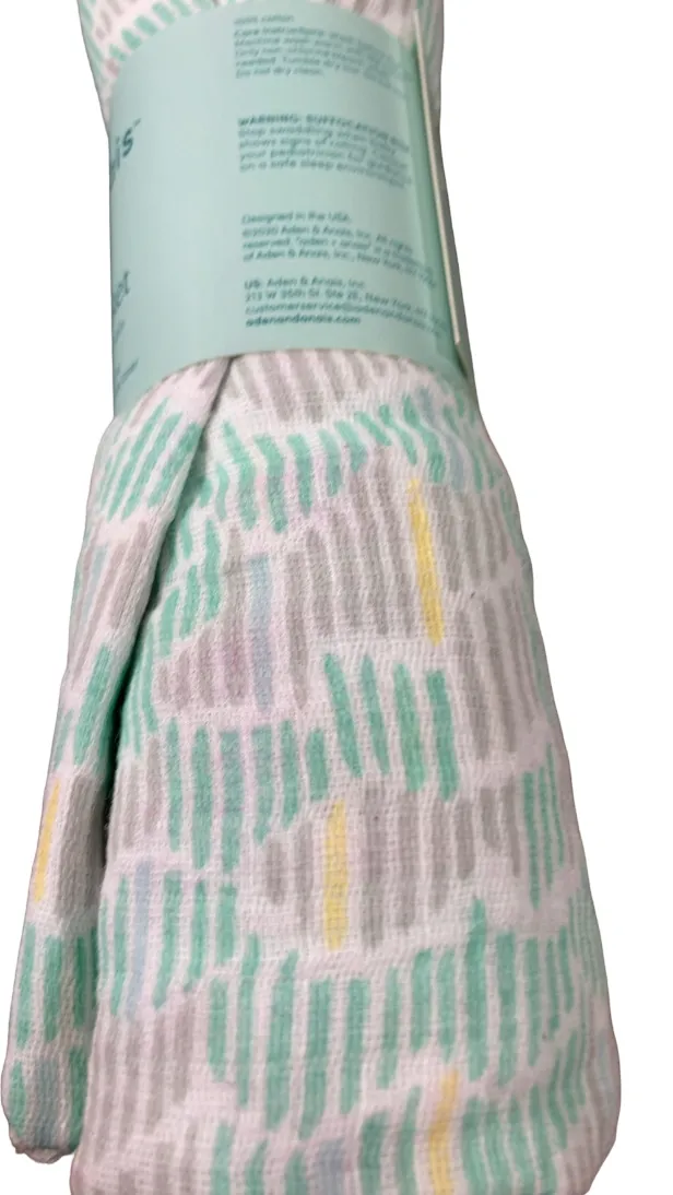 Aden   Anais Swaddle Blanket, Green Stripes