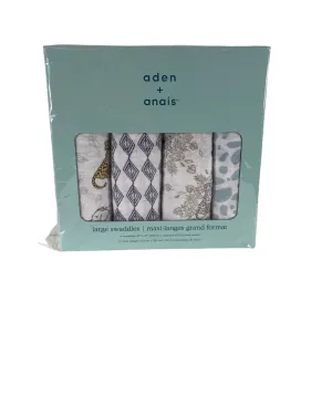 Aden   Anais Swaddle Cotton Muslin 4 Pack Jungle 47" x 47"