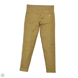 Athletic Leggings By Gym Shark In Tan, Size: L