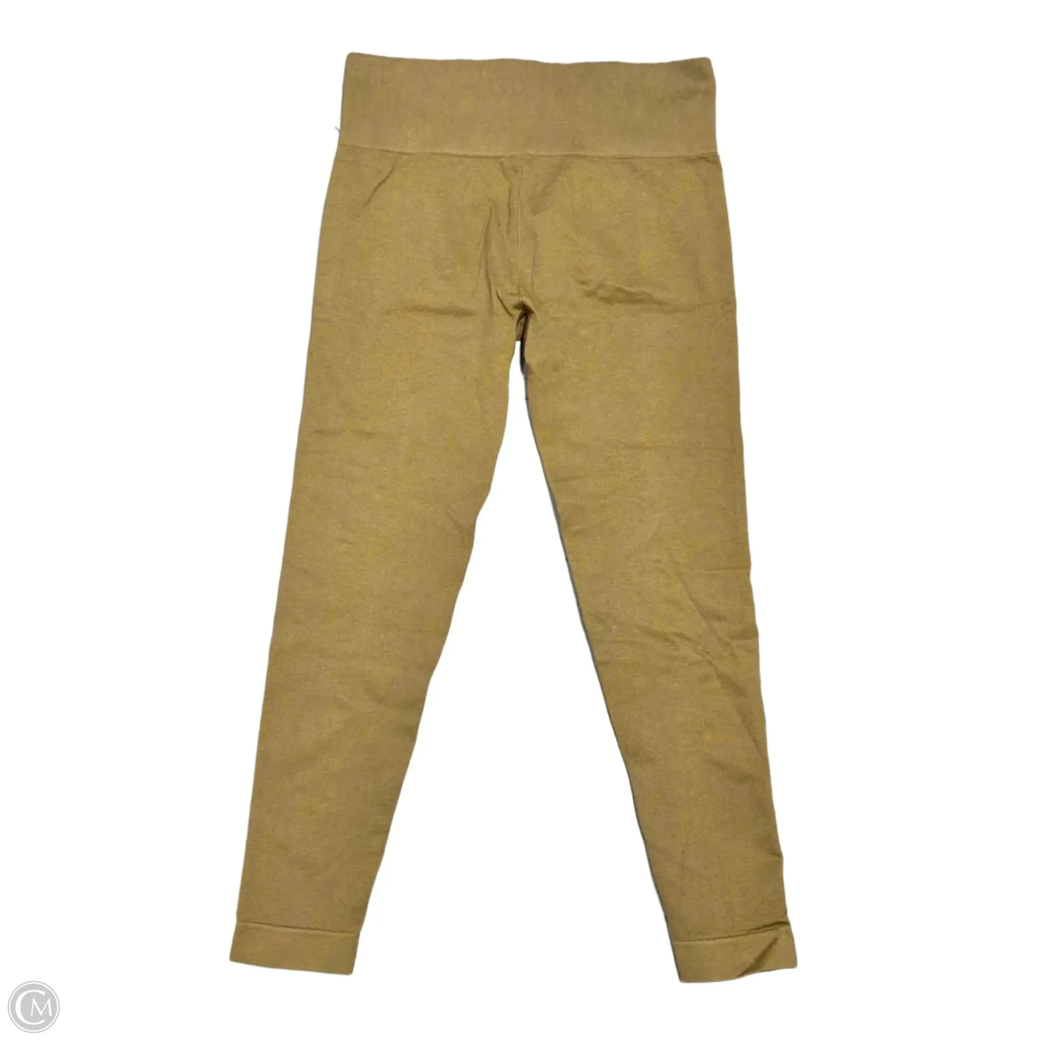 Athletic Leggings By Gym Shark In Tan, Size: L