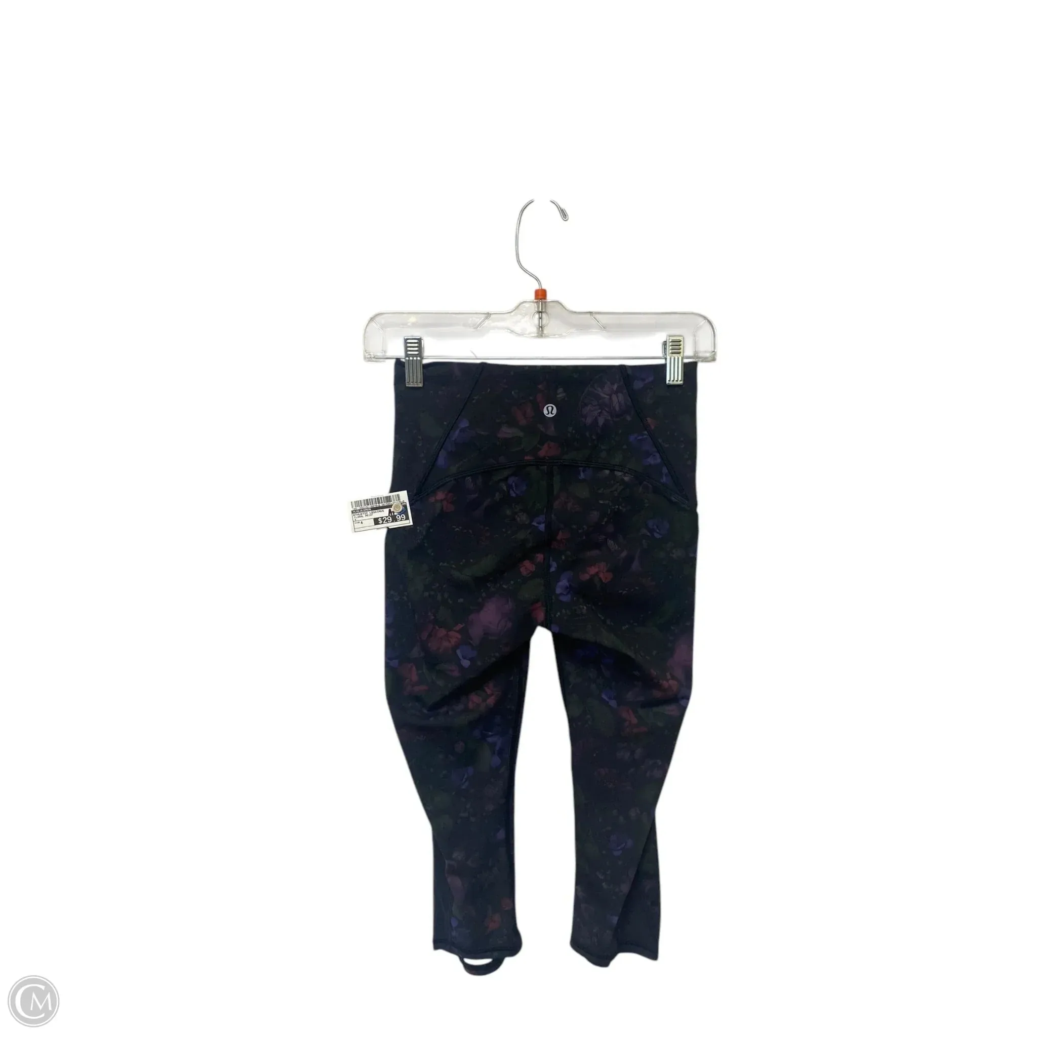 Athletic Leggings By Lululemon In Floral Print, Size: 4