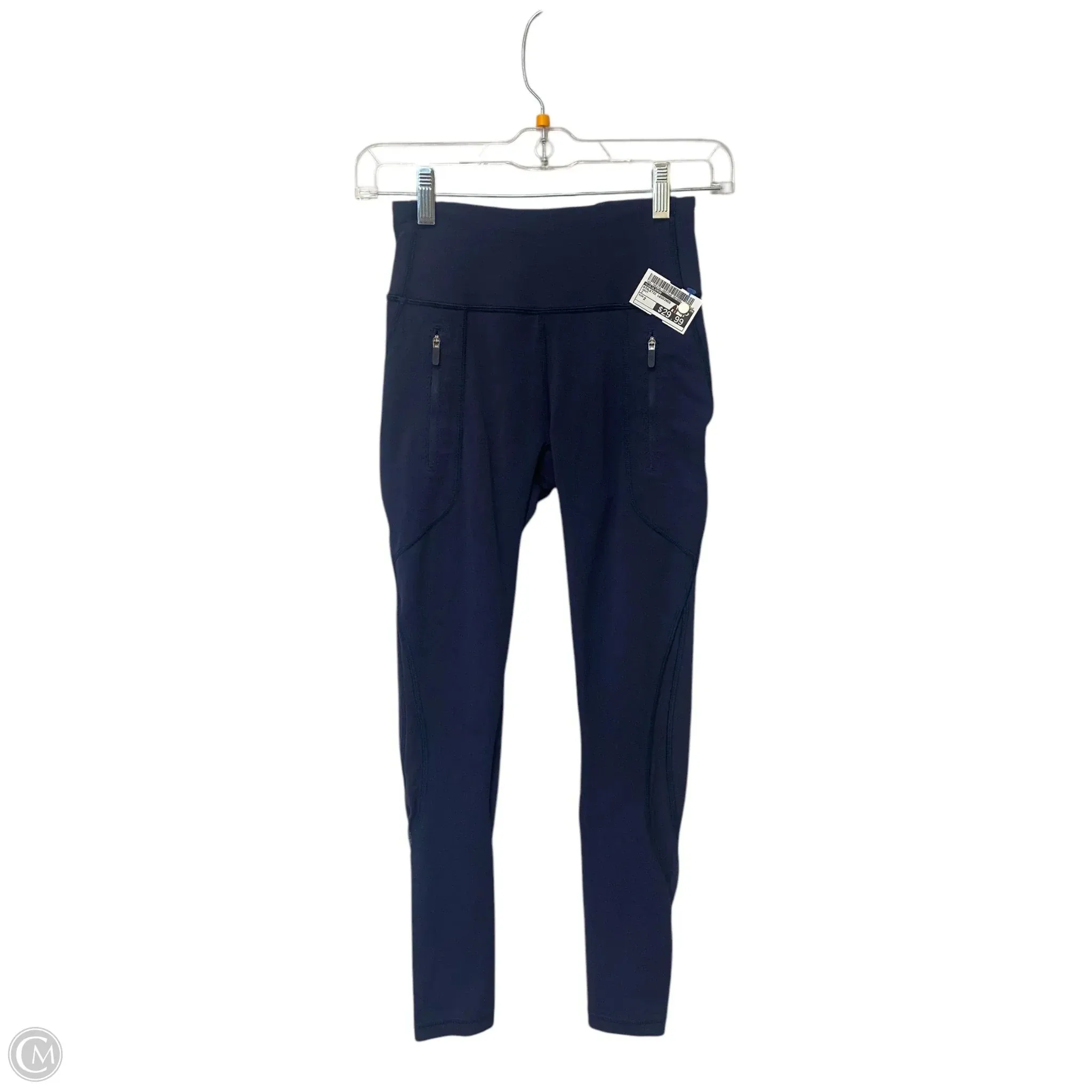 Athletic Leggings By Lululemon In Navy, Size: 2