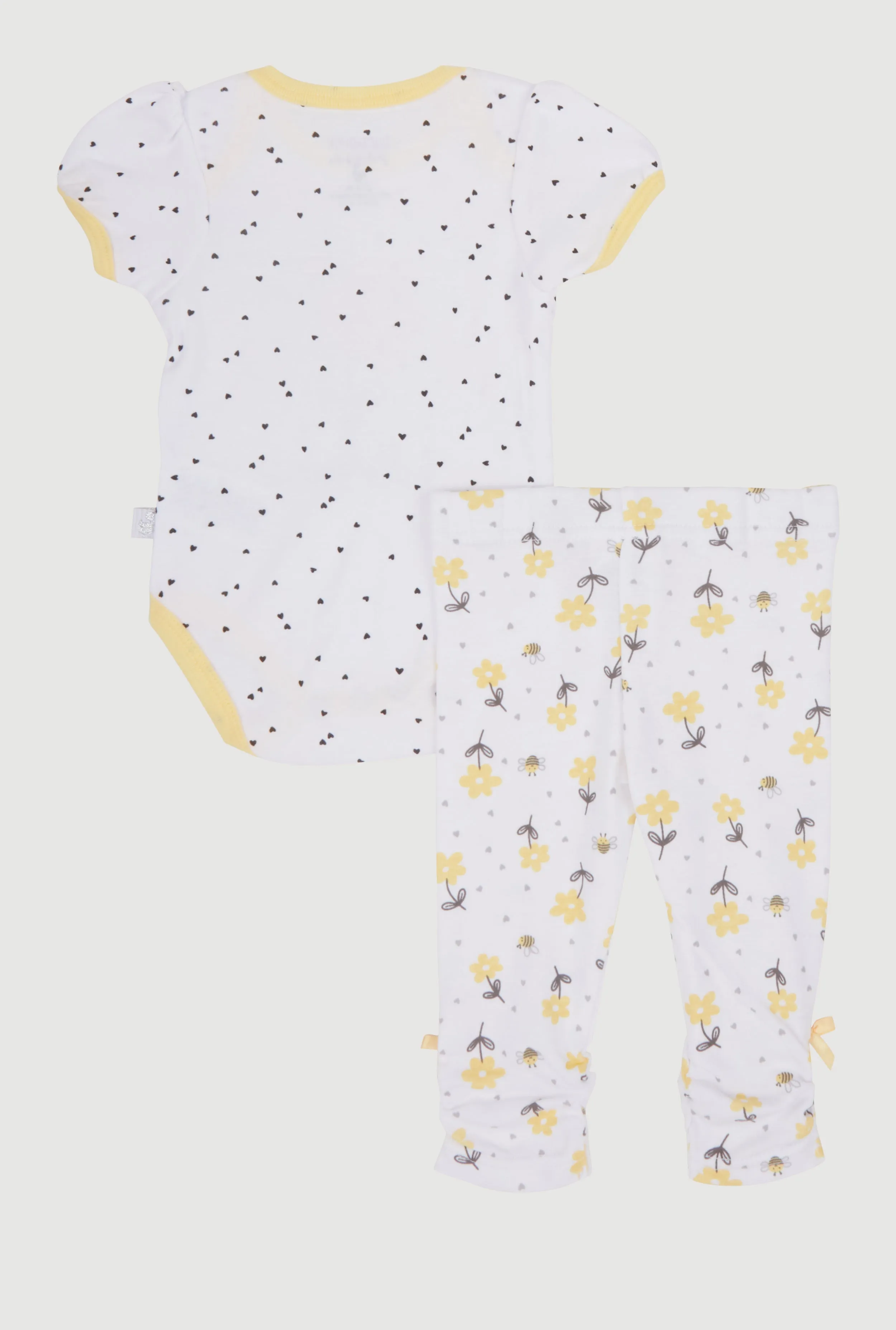 Baby Girls 0-9M Hello Friend Bodysuit with Leggings and Hat Gift Set