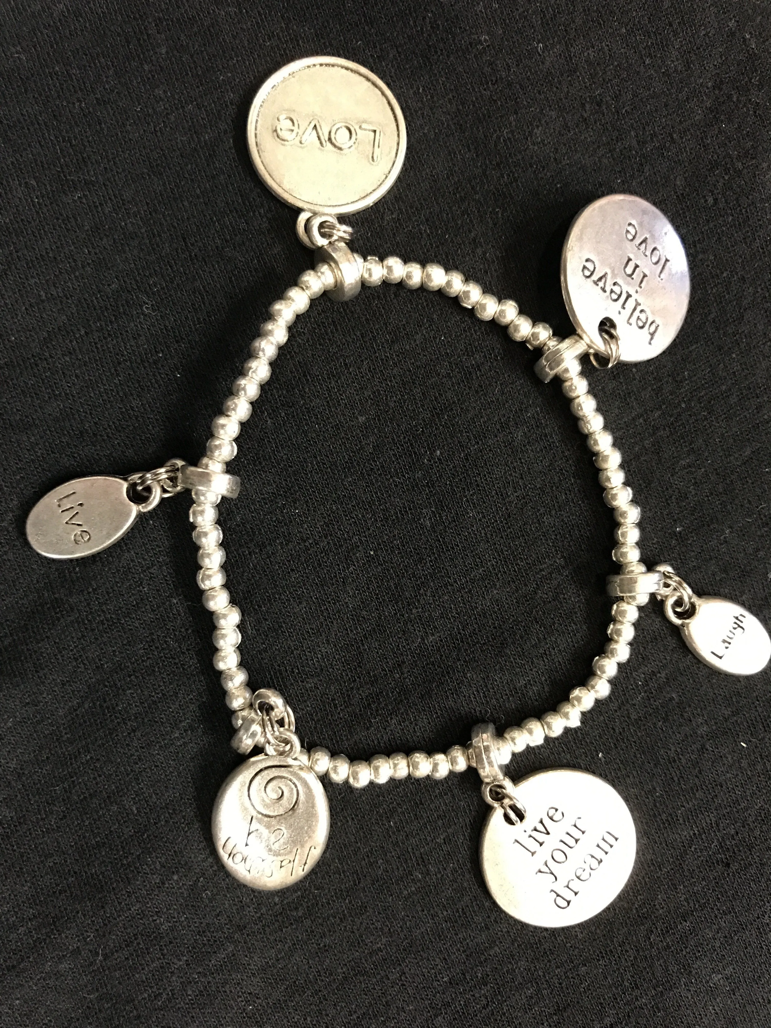 Bali Queen Inspirational Stretch Charm Bracelet