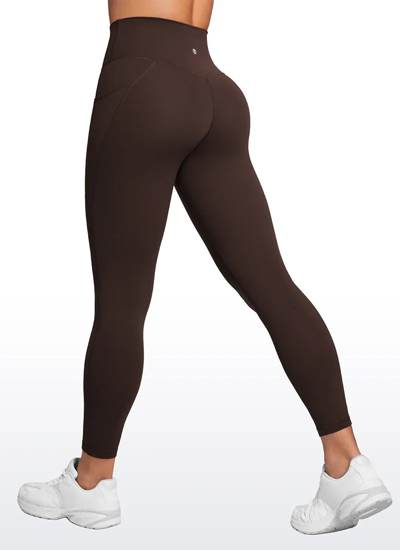 Butterluxe Yoga Pockets Leggings 25''- V Cross Waist