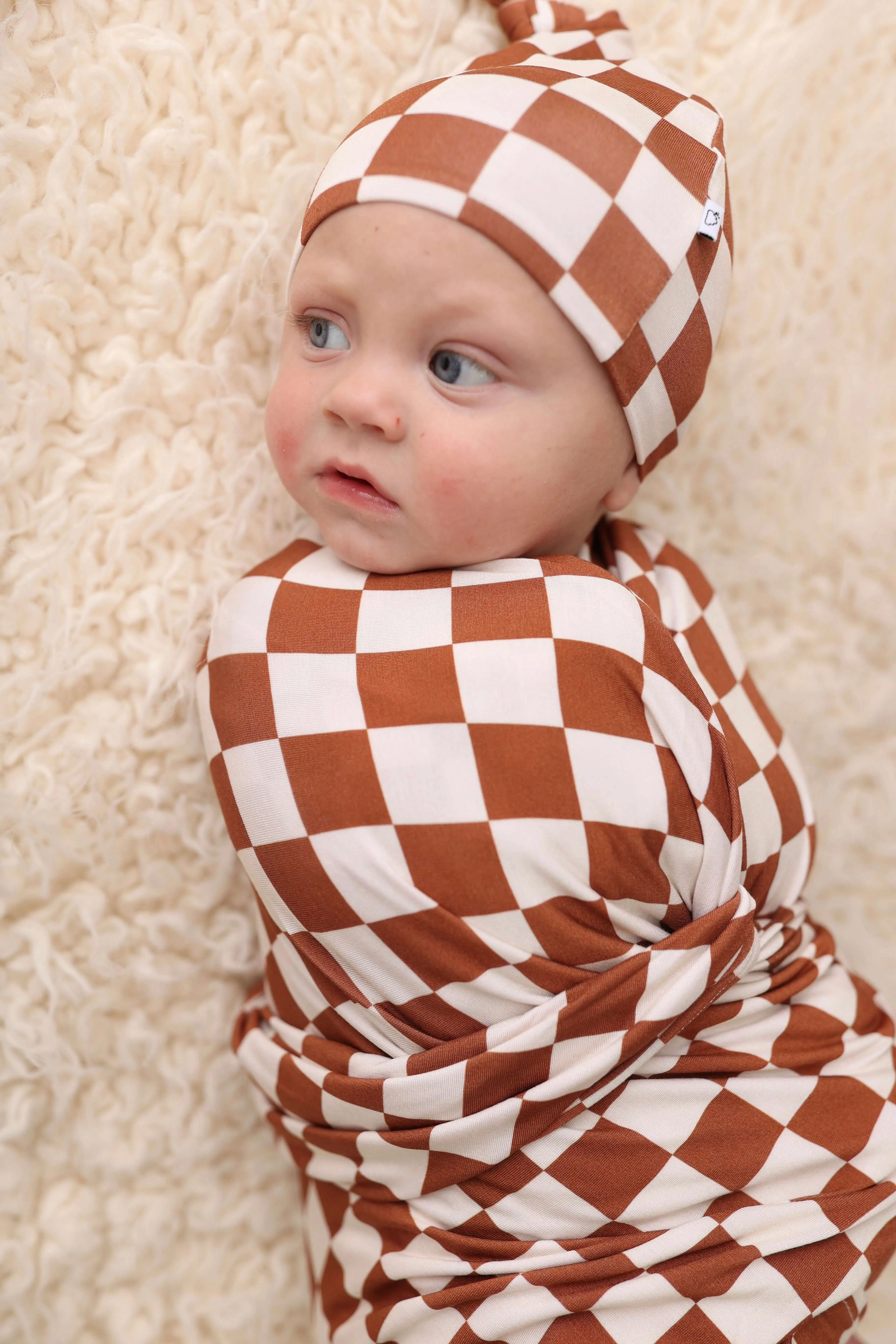 Copper Checkers Dream Swaddle Set