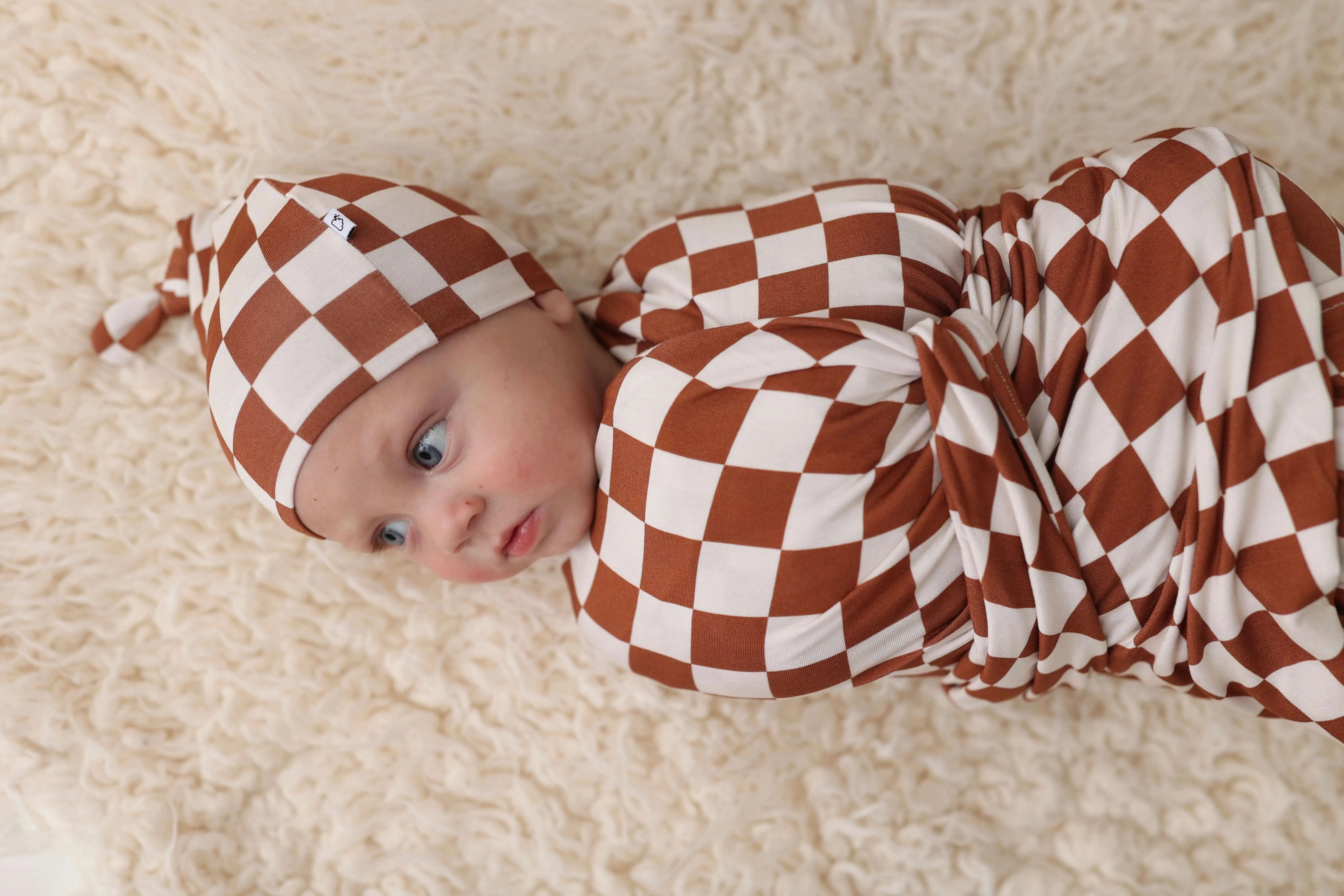 Copper Checkers Dream Swaddle Set