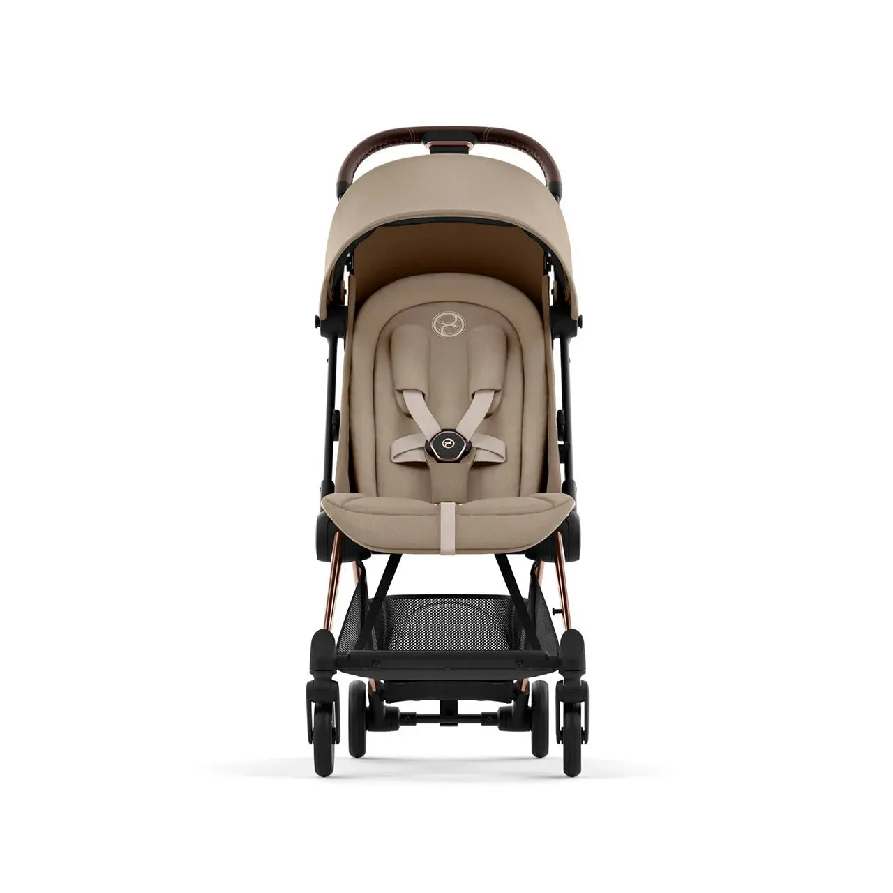 COYA Stroller - Rose Gold Frame   Cozy Beige Seat