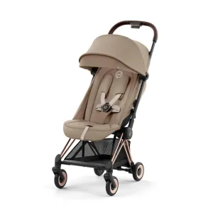 COYA Stroller - Rose Gold Frame   Cozy Beige Seat