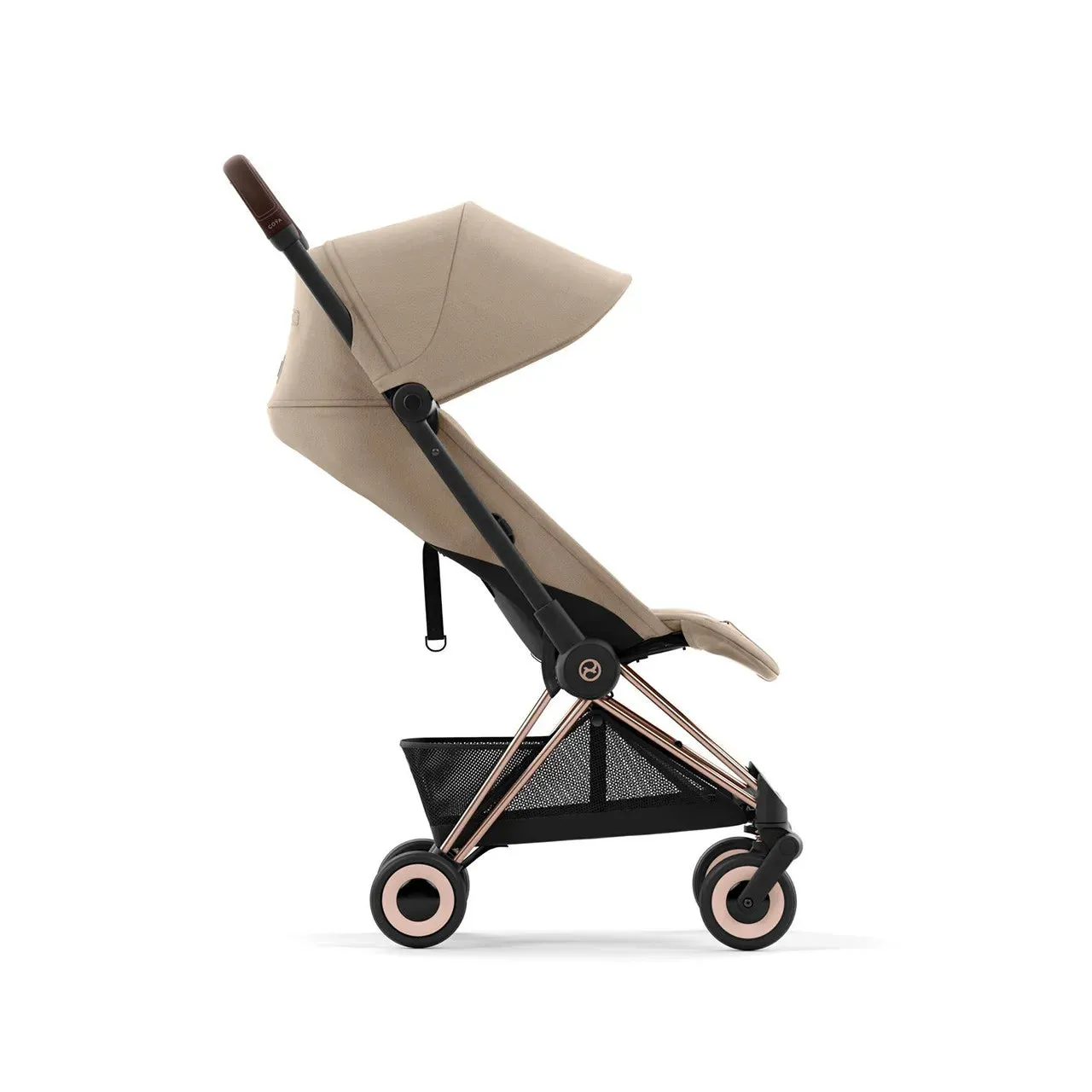 COYA Stroller - Rose Gold Frame   Cozy Beige Seat