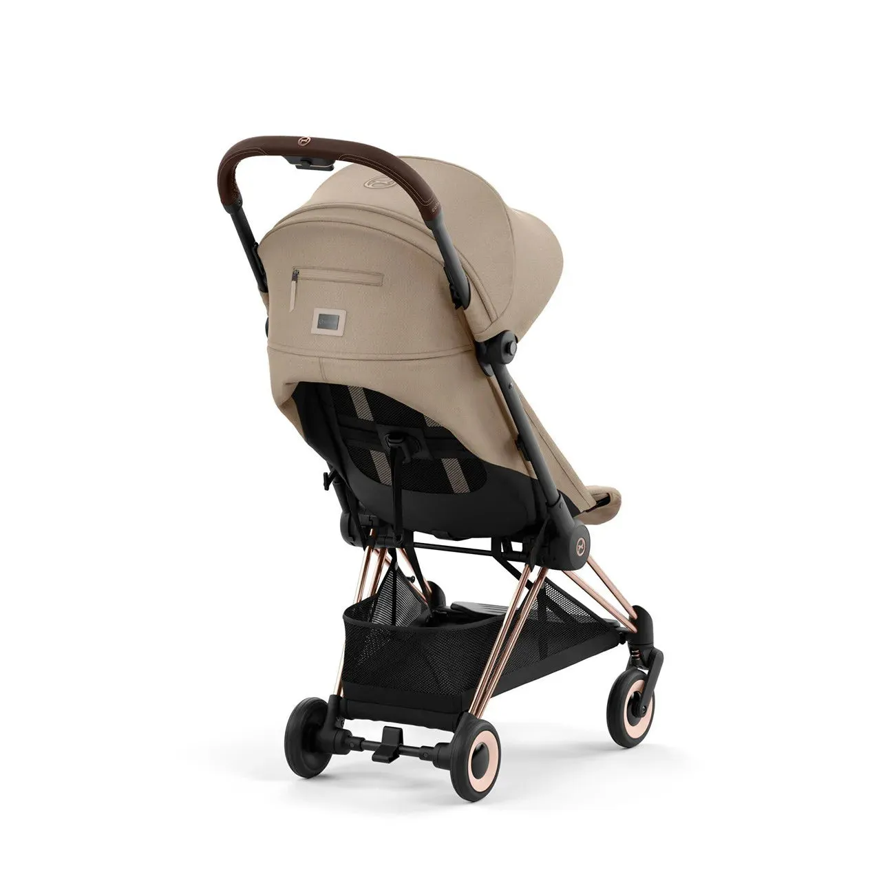 COYA Stroller - Rose Gold Frame   Cozy Beige Seat