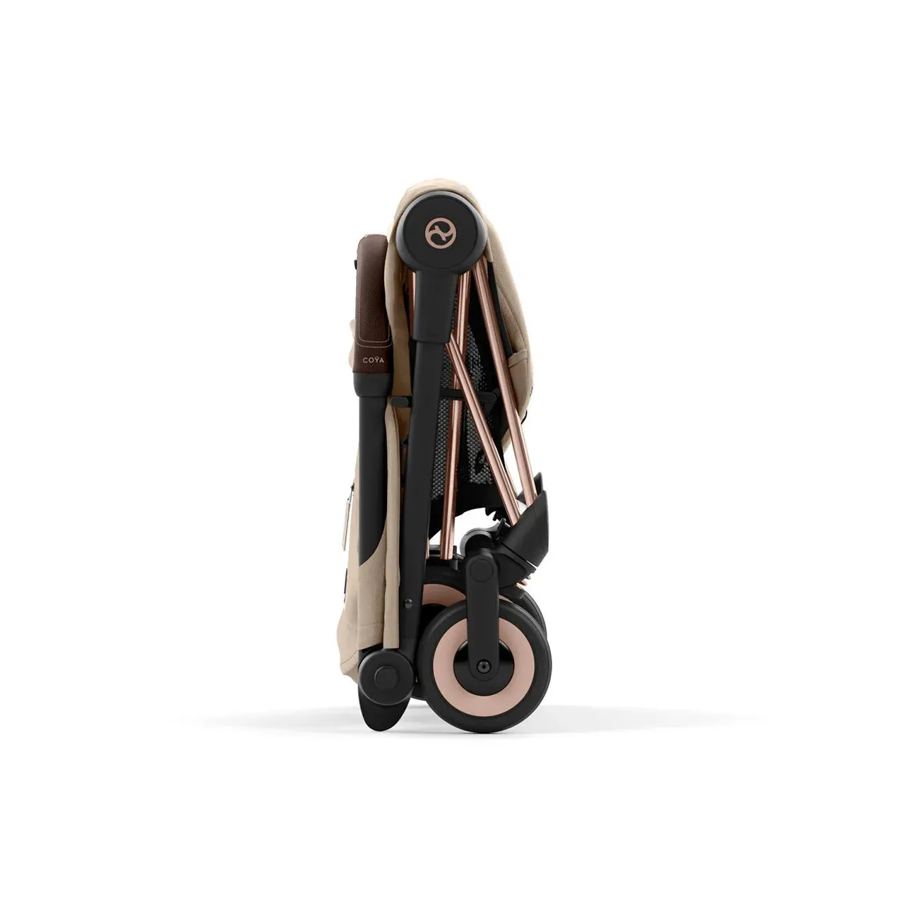 COYA Stroller - Rose Gold Frame   Cozy Beige Seat
