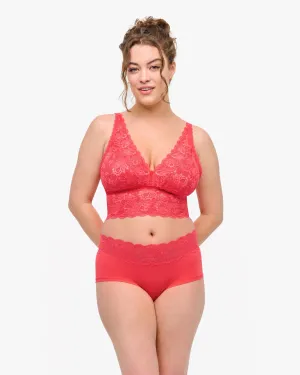 Curvy Plungie Longline Bralette