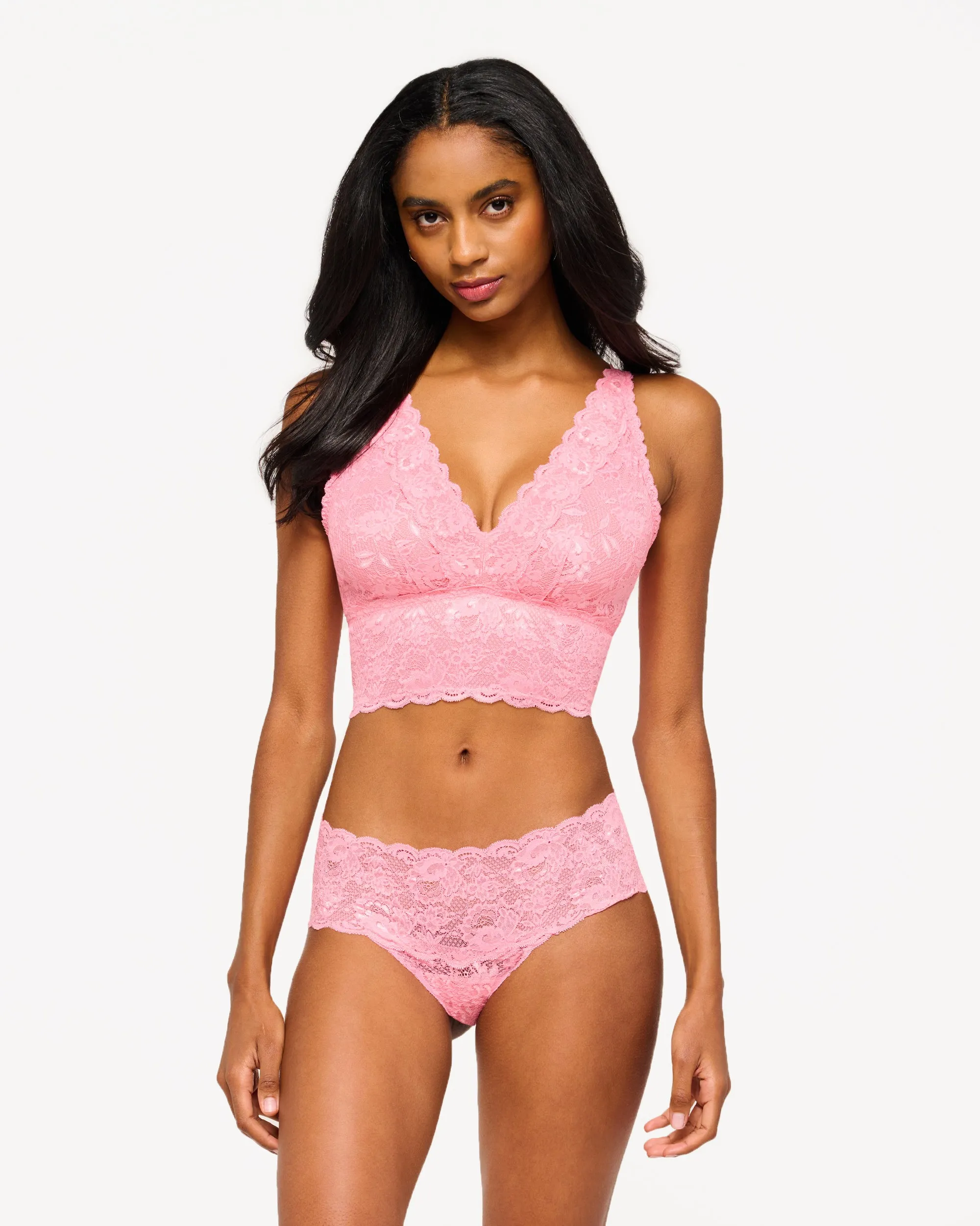 Curvy Plungie Longline Bralette