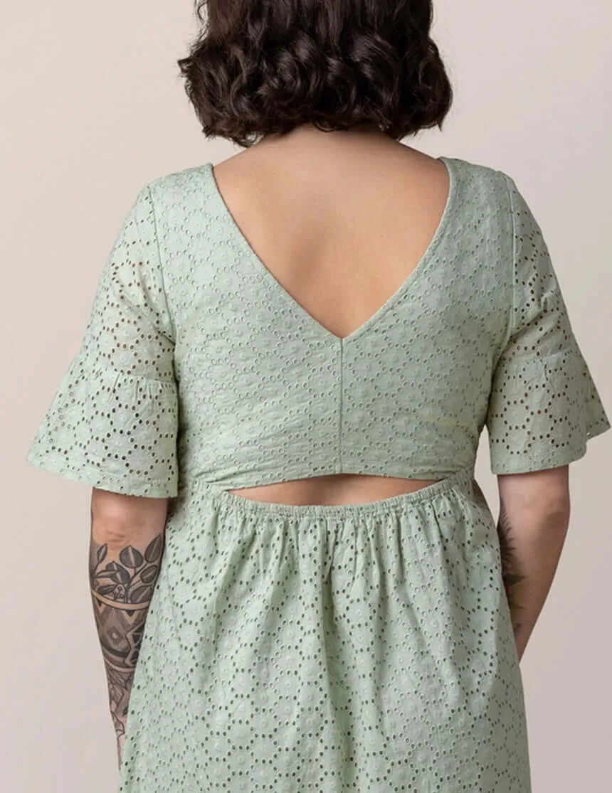 Dahlia Eyelet Maternity & Nursing Dress